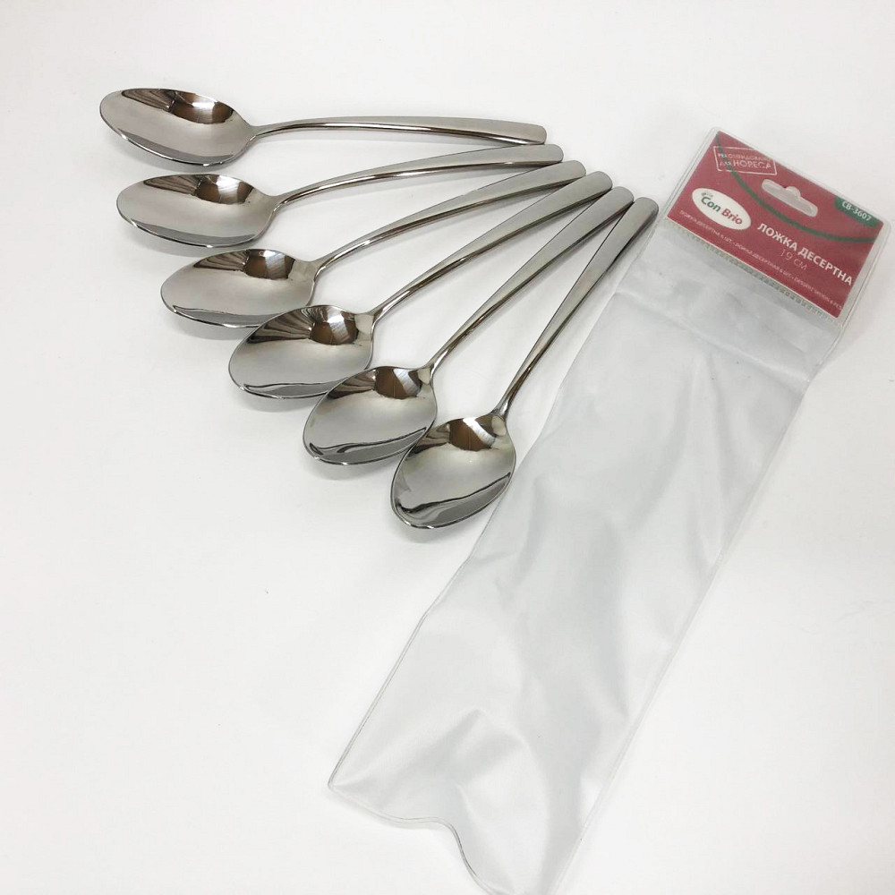 Набір десертних ложок Con Brio 6 предметів CB-3607 KA-42 Львів - фото 1