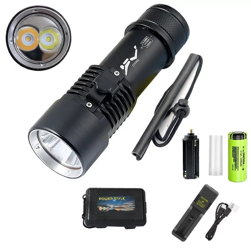 Подводный фонарь Police 8774 T6 4000лм Черный Киев - изображение 3