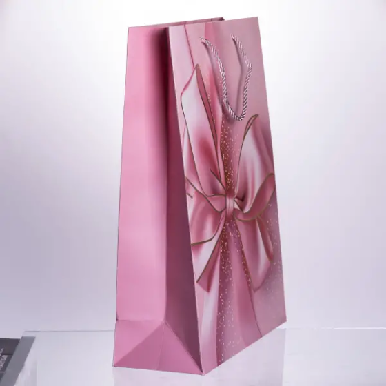 Набір подарункових пакетів з паперу 12 шт Бант 30×12×42 см HP-10359-14 Коломыя