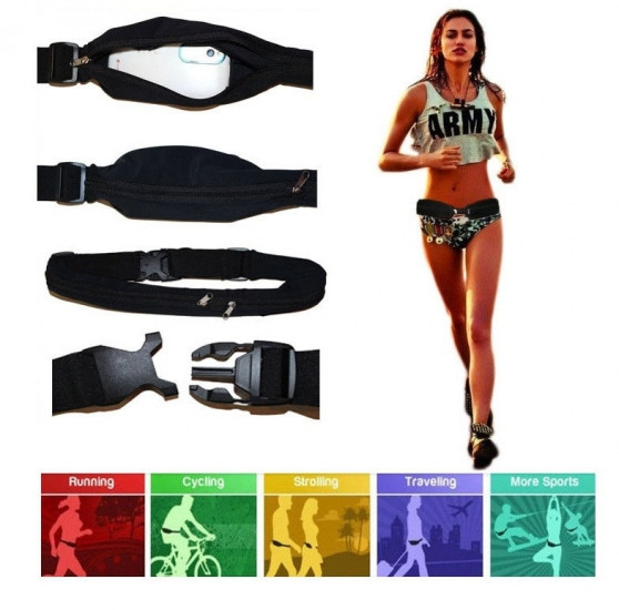 Сумка на пояс для бігу з люмінесцентною вставкою Вінниця - фото 1