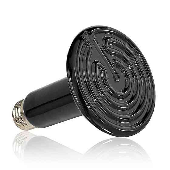 Керамическая инфракрасная лампа для обогрева террариума Киев