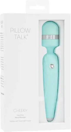 Розкішний вібромасажер PILLOW TALK - Cheeky Teal з кристалом Swarovsky, плавне підвищення потужності Львів