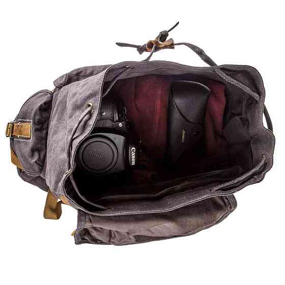 Походный рюкзак canvas Vintage 20110 Серый Киев