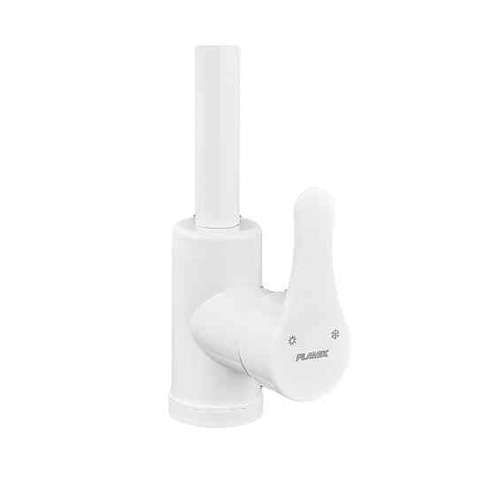 Змішувач для умивальника Plamix Diego-001-G White    ( PM0656 ) 30071 Харків
