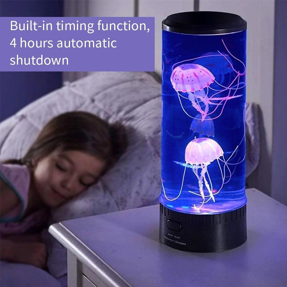 Лампа Аквариум с силиконовыми медузами ПУЛЬТ УПРАВЛЕНИЯ!! Jellyfish Mood Lamp, USB LED, ночник Кременчуг - изображение 2