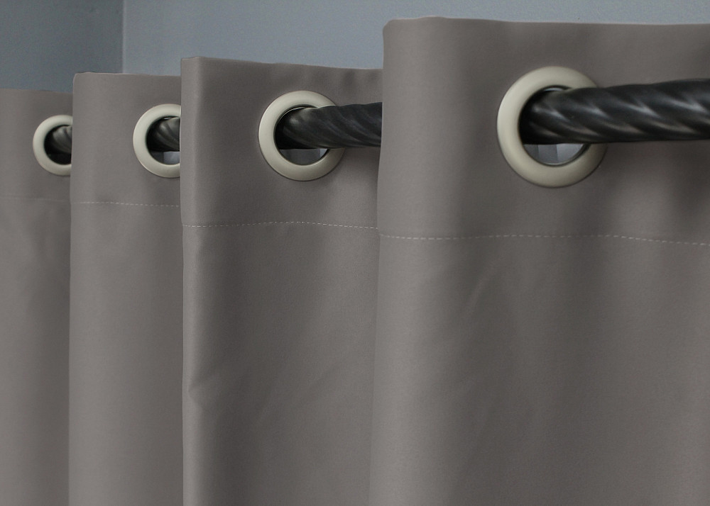Комплект штор на люверсах VR-Textil Midnight № 1228ш 150х270 см 2 шт Сірий (37-0137) Київ - фото 14
