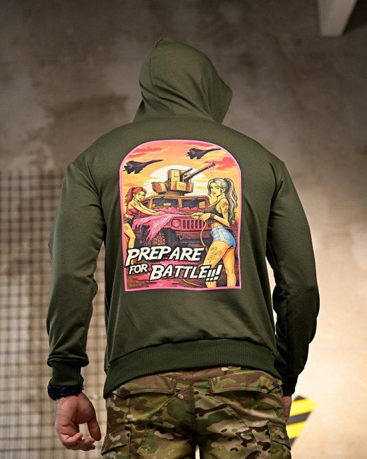Милитари Худи Prepare for Battle oliva РП7394 Одеса - фото 3