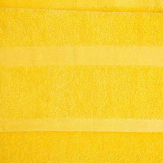 Махровое полотенце для ног с прямоугольником GM Textile 50х70см 380г/м2 (Желтый) Сумы