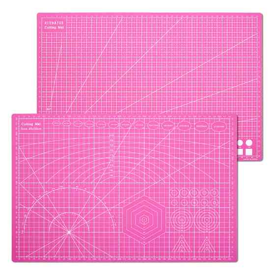 Килимок двосторонній А3 3 мм з розміткою для різання та пэчворку, Cutting Mat самовідновлювальний Київ