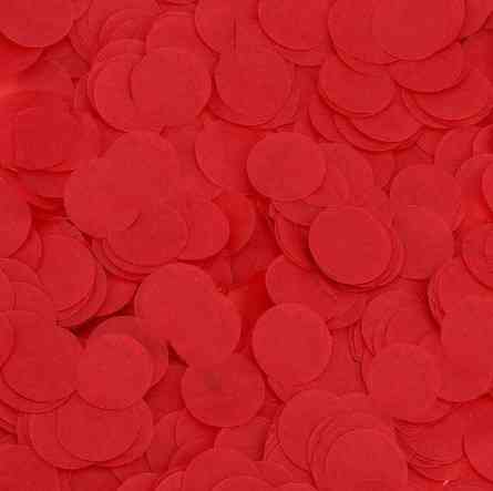 Конфетти кружки из бумаги 10 г 25 мм красный Киев