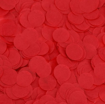 Конфетти кружки из бумаги 10 г 25 мм красный Киев - изображение 3