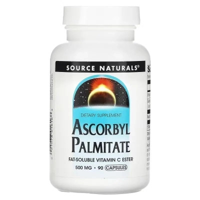 Витаминно-минеральный комплекс Source Naturals Аскорбил Пальмитат, 500 мг, Ascorbyl Palmitate, 90 капсул (SNS-01616) Винница - изображение 1
