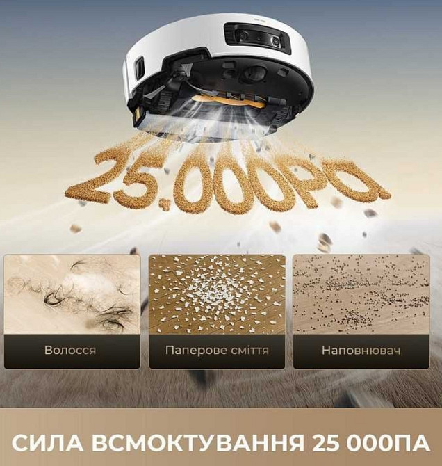 Робот-пилосос миючий Dreame Aqua 10 Ultra Track Complete White. Харків - фото 7
