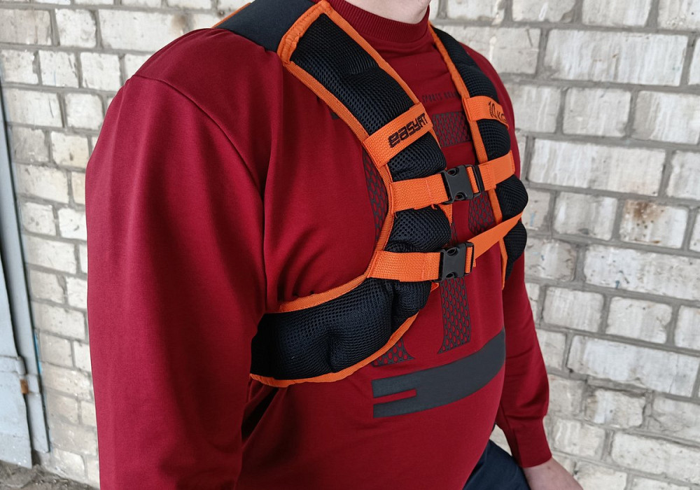 Жилет-обтяжувач EasyFit JetPack 10 кг з металевими кульками Коломия - фото 4