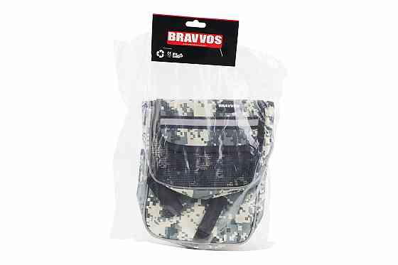 Сумка-штани на раму з тримачем телефону 170х90мм, бічні відділення, кріпл. на липучці, вологозахисна, піксель Київ