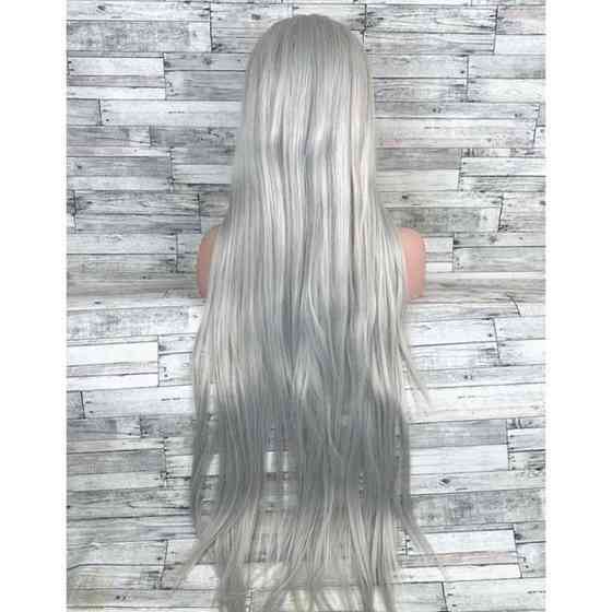 Перука рівна аніме 100 см без чубчика "Попільний" Вінниця