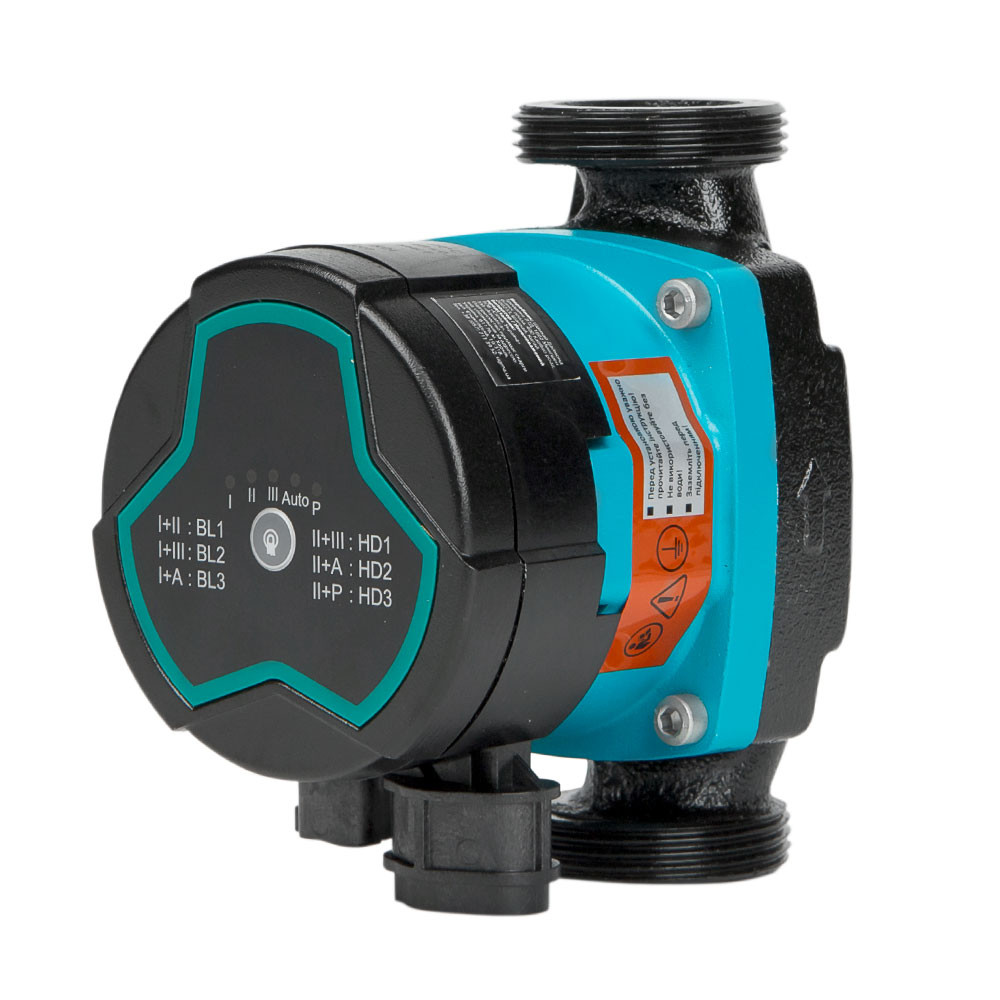 Aquatica Насос циркуляционный энергосберегающий 5-25Вт Hmax 4м Qmax 47л/мин Ø1½" 130мм + гайки Коломия - фото 1