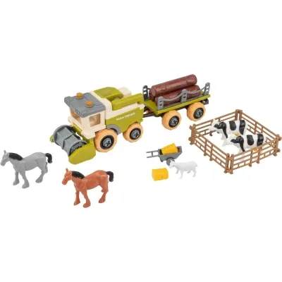 Игровой набор Otamanko Веселый хутор (комбайн с прицепом, лошади, коровы и овца) (8828) Винница - изображение 1