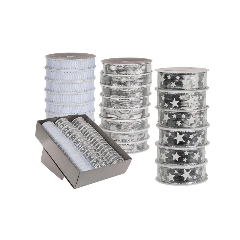 Стрічка срібляста "Різдво", 1,5 см Рівне - фото 2