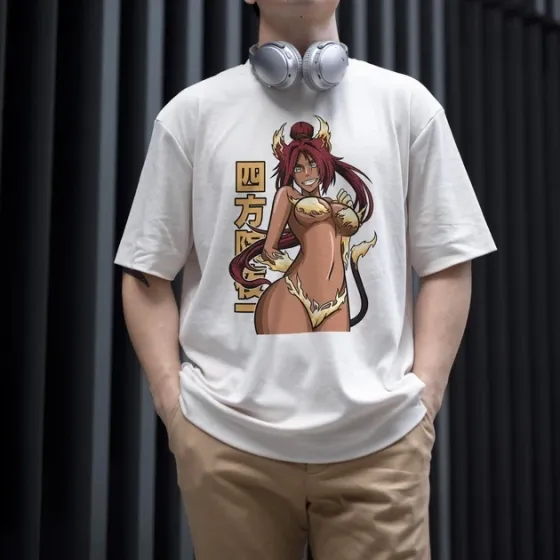 Футболка для подростка мальчика с принтом Блич Йоруичи WE Размер 160 Anime10592 Днепр