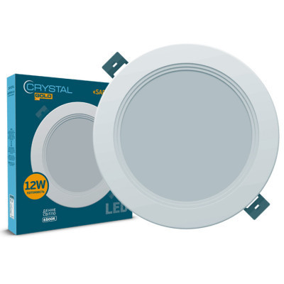 Світильник CRYSTAL GOLD SAPFIR M- 12W 6500K (DNL-027) Вінниця - фото 1