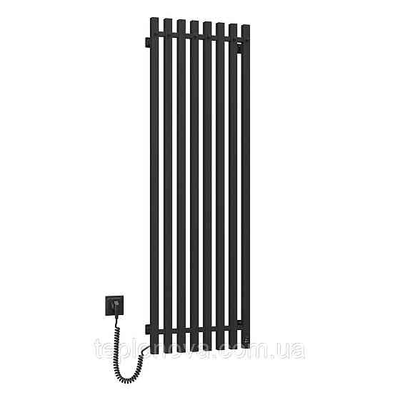 Сушарка для рушників електрична Navin Levante 450х1400 Sensor ліва, чорний муар Чернівці