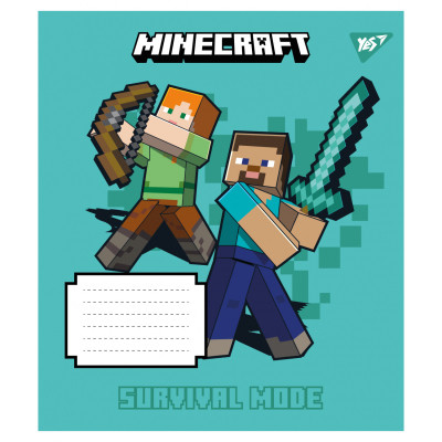 Зошит Yes Minecraft Signs А5 24 аркушів клітинка (767561) Вінниця - фото 6