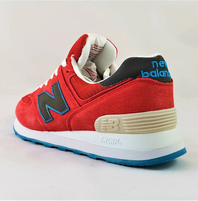 Чоловічі Кросівки New Balance 574 Червоні Нью Балансі (розміри: 41,42,43,45) Відео Огляд Дніпро - фото 7