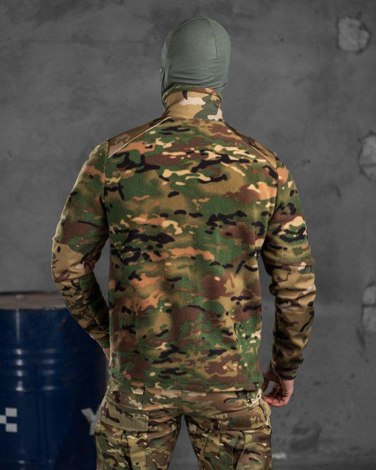 Тактична флісування мультикам чоловіча на змійці з карманами Одеса - фото 16