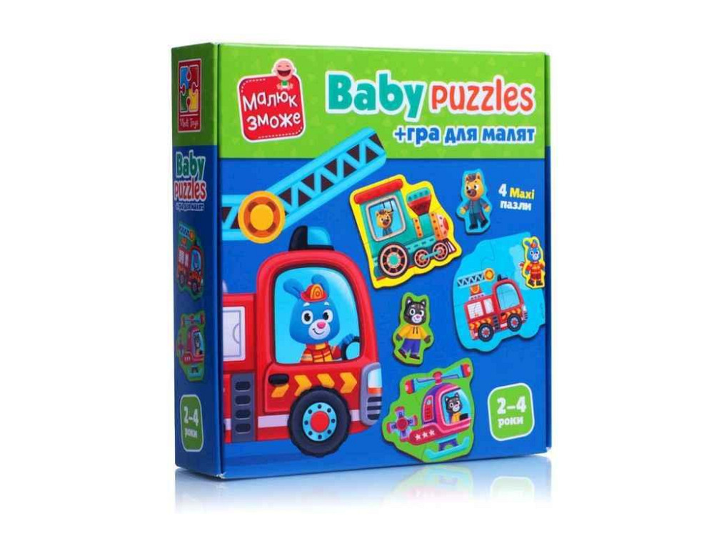 Игра развивающая Транспорт. Животные. пазлы картонные VT1722-28 ТМ VLADI TOYS Киев - изображение 1