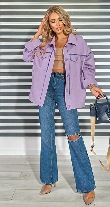 Джинсова куртка з графіті (44) Київ - фото 6