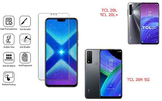 Защитное стекло NeoGlass для TCL 20L, TCL 20L+, TCL 20R 5G – ультрапрозрачное и устойчивое Киев