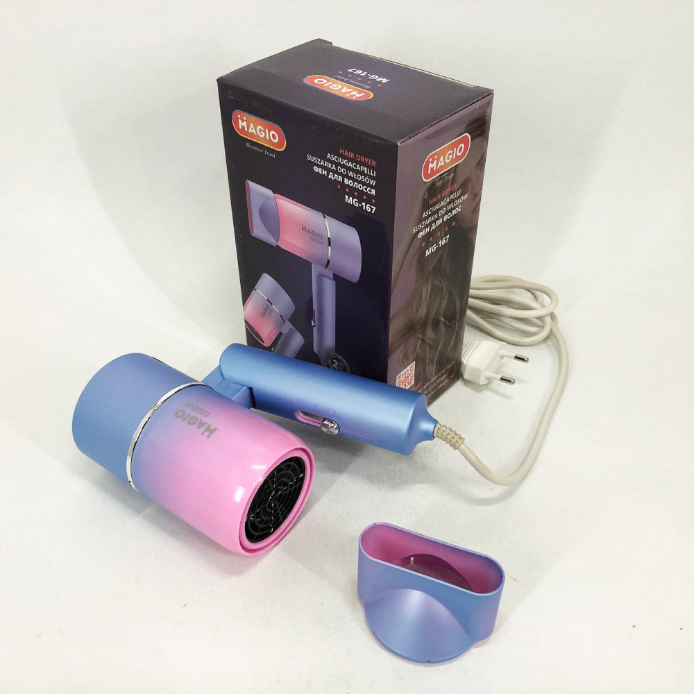 Класичний фен для волосся MAGIO, Фен для волосся від мережі з режимами DG-10 Івано-Франківськ - фото 5