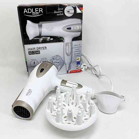 Фен професійний домашній для волосся, Портативний фен для сушіння Портативний з насадками YJ-20 Львів