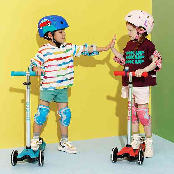 Захисний комплект наколінники та налокітники Micro - Рожевий (S) Дніпро