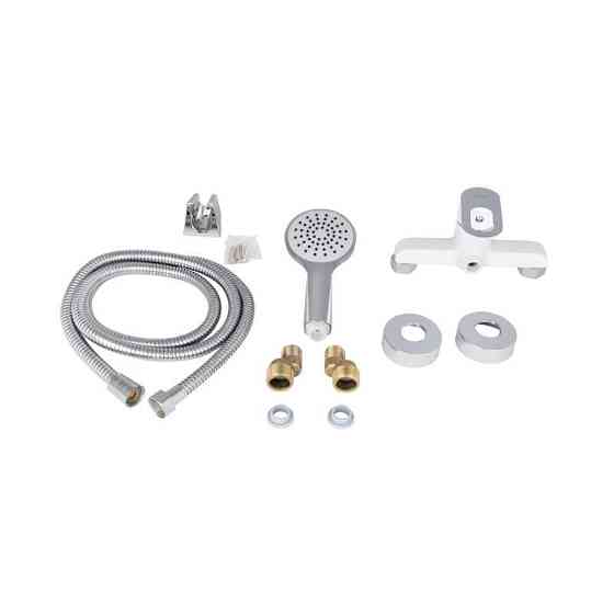 Змішувач для душу Lidz Latwa 010 білий/хром Київ