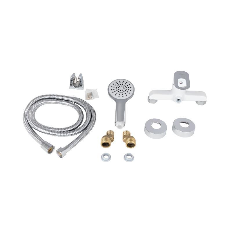 Змішувач для душу Lidz Latwa 010 білий/хром Київ - фото 5