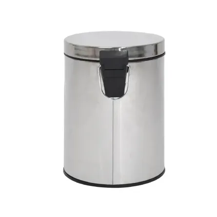 Мусорное ведро круглое Zerix Solo-TC0105 SS Color малое 5 л цвет нерж. сталь (ZX5897) Черновцы
