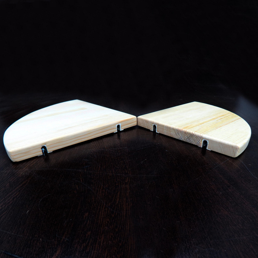 Угловая настенная полка 