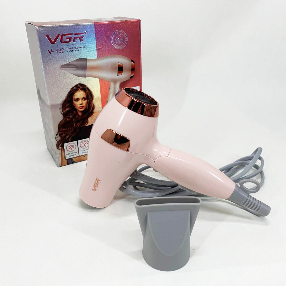 Фен с мощным мотором VGR V-432, Фен для объемной укладки для укладки любых волос TU-69 Львов - изображение 3