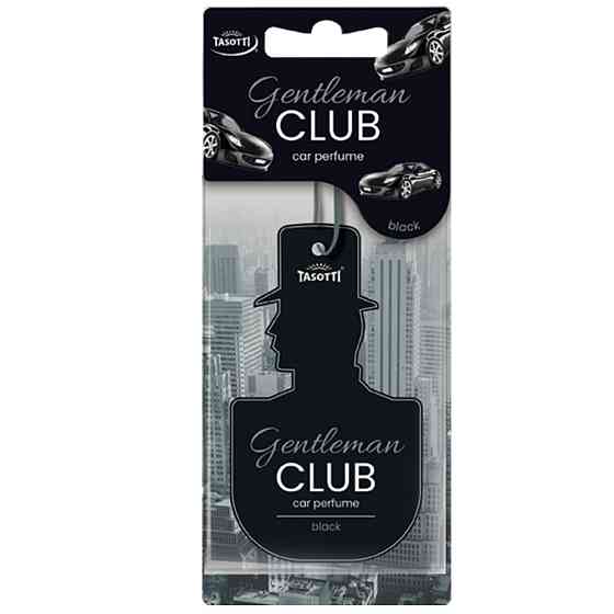 Ароматизатор для авто листочок "GentlemanClub" Black (Чорний) Tasotti Київ