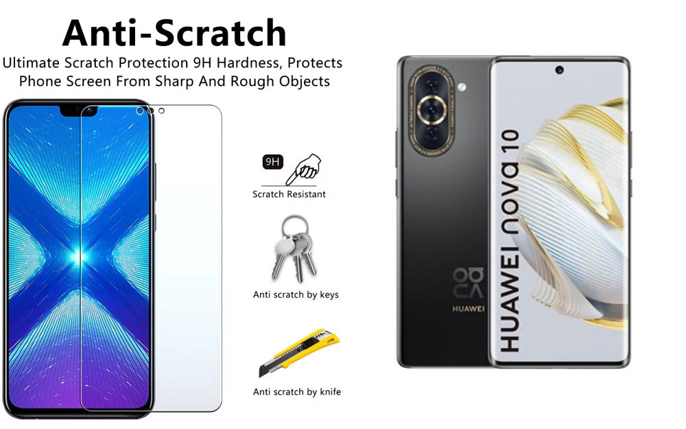 Захисне скло NeoGlass для Huawei Nova 10 – надпрозоре та стійке Київ - фото 1
