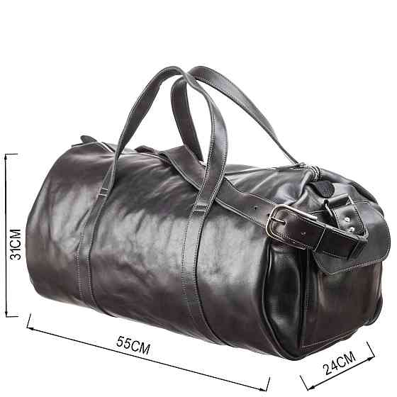 Сумка дорожная Grande Pelle 11048 кожаная Черная Киев