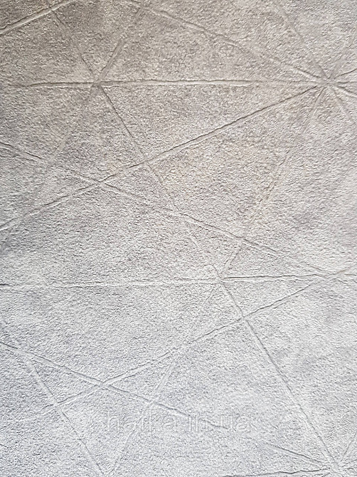 Шпалери вінілові на флізелін Rasch Composition 0,53х10 геометрія смуги фігури під штукатурку сірі з сріблом Київ - фото 5