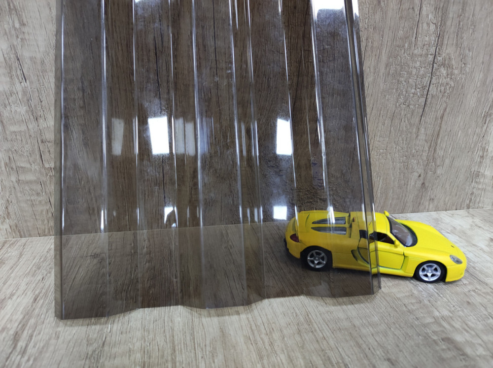 Профільований полікарбонат монолітний TOPLIGHT 76/18 бронза 0,5мм 104х400см Київ - фото 2