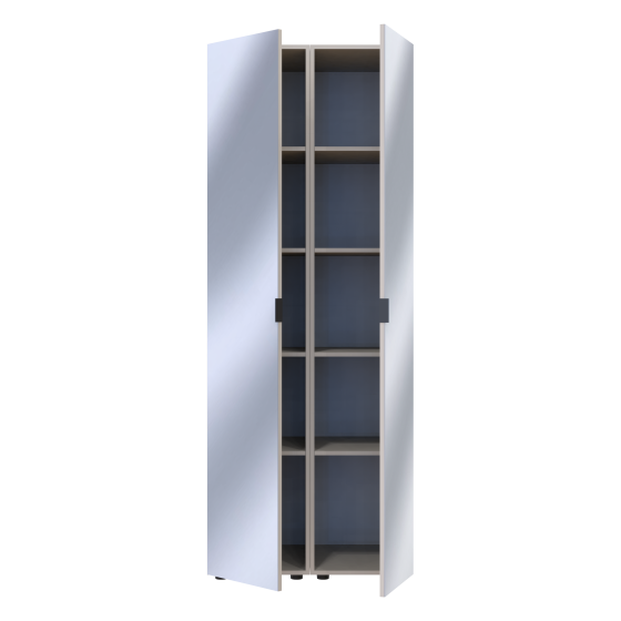 Комплект пеналів для одягу Doros Гелар (2 шт.) 78х49,5х203,4 см 2 Дзеркала/Кашемір (DRS-011261) Львів