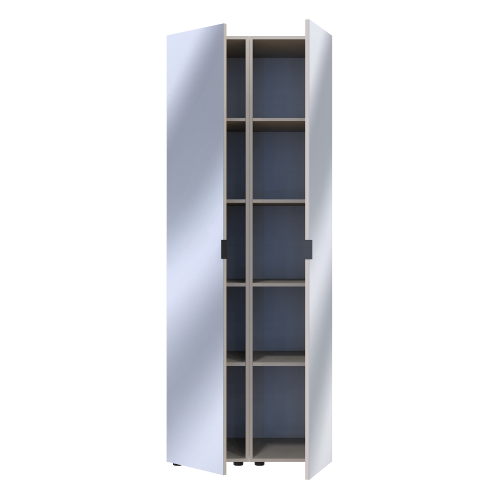 Комплект пеналів для одягу Doros Гелар (2 шт.) 78х49,5х203,4 см 2 Дзеркала/Кашемір (DRS-011261) Львів - фото 4
