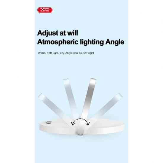 Беспроводное индукционное зарядное устройство + ночник и подставка ,USB-Type-C 15W 3 in 1 White Винница