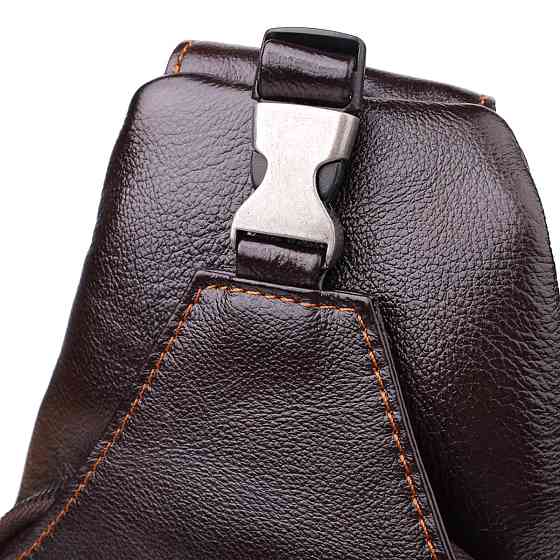 Практична сумка через плече з натуральної шкіри Vintage 23050 Коричневий Київ