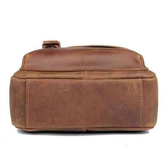 Кожаная мужская сумка Коричневая (Vintage) Киев